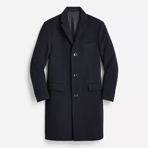 J. Crew Jacket Men's 40 S Wool Cashmere LudlowTopcoat Navy NWT $498